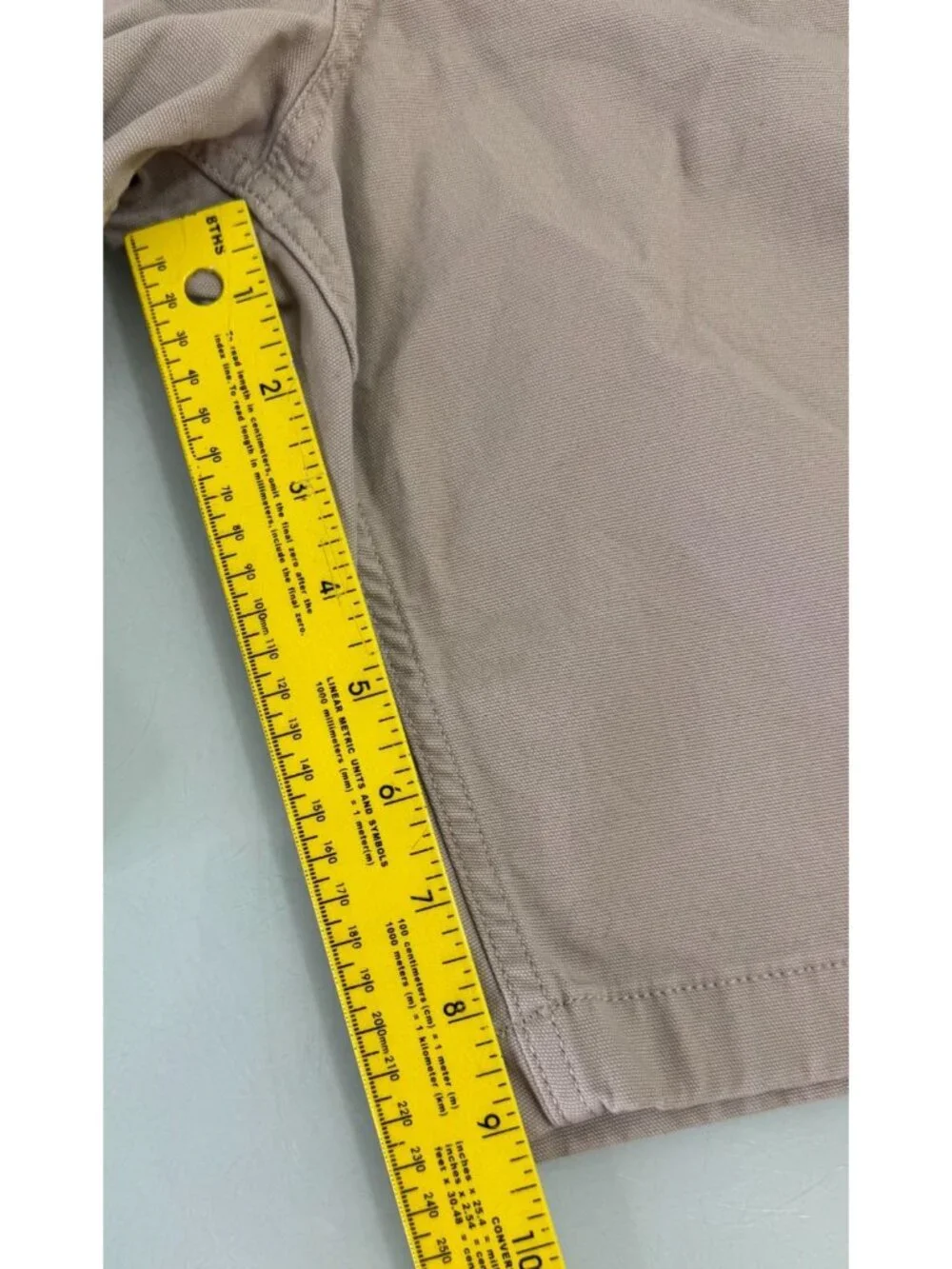 Carhartt Shorts Mens 36 Canvas Work Y2K Relaxed Fit Khaki 9" Inseam 102514-232 - Picture 8 of 12